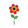 In The Breeze In The Breeze ITB2774 12 in. Red Sunflower Spinner with Leaves ITB2774